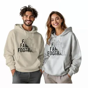 Faith Family Football Sundays Hoodie Casual Cotton