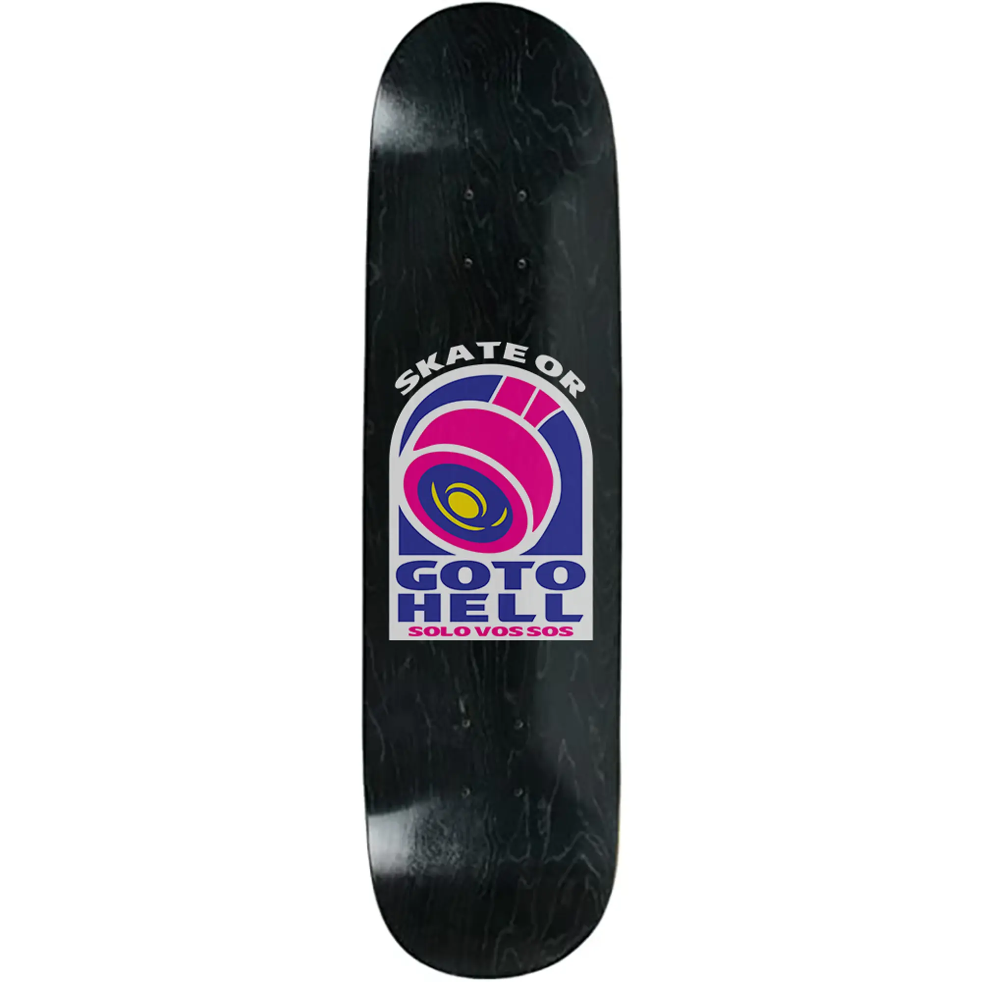 solo vos sos Skateboard Deck, Canadian Maple with Original Design by solovossos, Medium Concave, Made in the USA, Original Art, Maple Wood