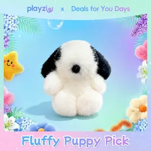 Puffy Shop Handmade Plush Cute Puppy Bag Charm Pendant Keychain charms Soft holiday gift Handmade Pom Pom Keychain #summerwins