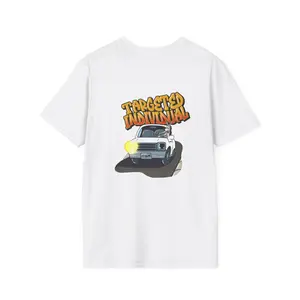 Targeted Individual Graphic Tee — Retro Police Car Design