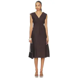 Free People x REVOLVE Me + You Midi Slip Dress in Chocolate
