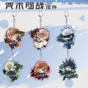 Jujutsu Kaisen Yuji Itadori Acrylic Keychain Anime Bag Charm Key Ring Collectible JJK Merch for Otaku Fans
