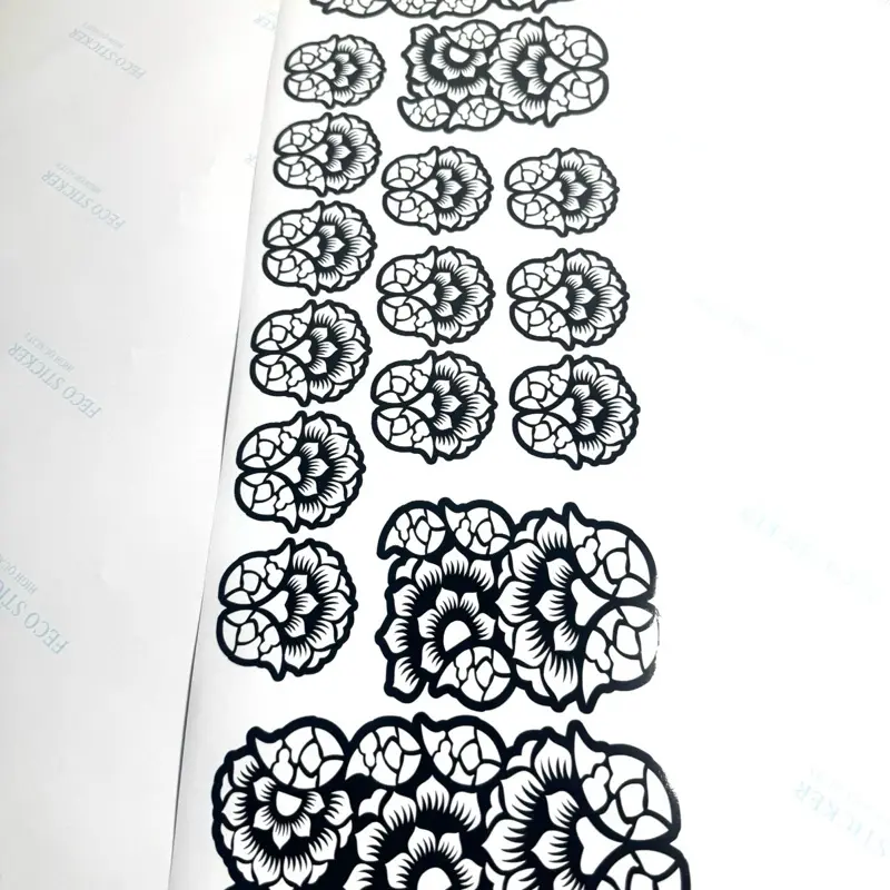 Henna Stencils Paper Sticker - Single Full Hand Temporary Tattoo Template with Unique Sparkly Glitter Patterns, Suitable for Parties, Festivals, All