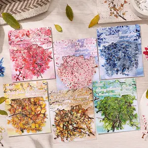 Vintage PET Plant Flower Die-Cut Sticker Set - 6 Packs, 120 Pcs, 4-Season Craft Supplies, for Scrapbook, Handmade Projects (Toys & Hobbies DIY Scrapbooking & Stamping Sticker Supplies), Sticker Set Stickers