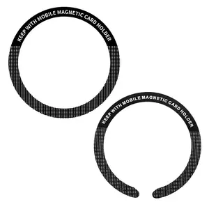 MagSafe Wireless Charging Magnetic Ring with Adhesive Backing Phone Magnetic Sticker Compatible with Huawei Apple External Battery