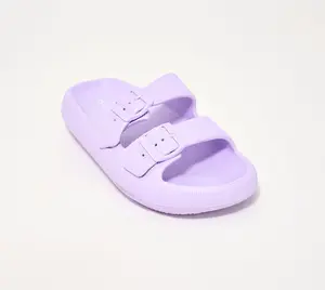 Flexus by Spring Step Two-Strap Slide Sandals - Bubbles