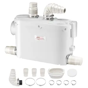 Macerator Pump 500W For Wall-Hung Toilet And Sink — 29 GPM Flow, 26 Ft Head Lift, Quiet Operation, Durable Housing, Suitable For Residential Bathrooms, Basement Or Attic Installations, 2-Inch Discharge, Sewage Ejector Compatible