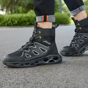 Winter Lightweight Steel Toe Shoes for Men Women Work Boots Safety Shoes Steel Toe Boots Non Slip Indestructible Industrial Steel Toe Sneakers for Men