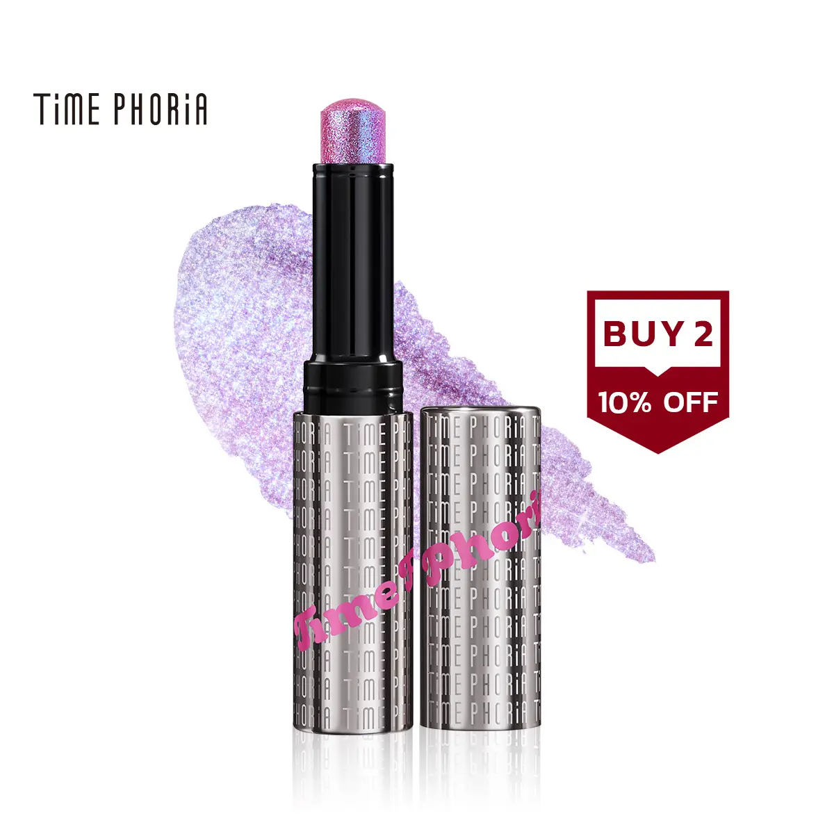 [TIMEPHORIA] Gel Eyeshadow Stick - Crystal, Metallic, Shimmer Illumina Jelly Stick for Flawless Versatile Looks, Easy Application, and Easy Eye Makeup,back to school