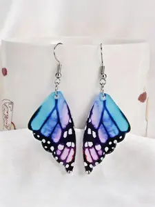 Vintage Butterfly Wing Pendant Earrings, Bohemian Multicolor Ear Jewelry, Beautiful Colorful Butterfly Design, Women's Gift Accessories
