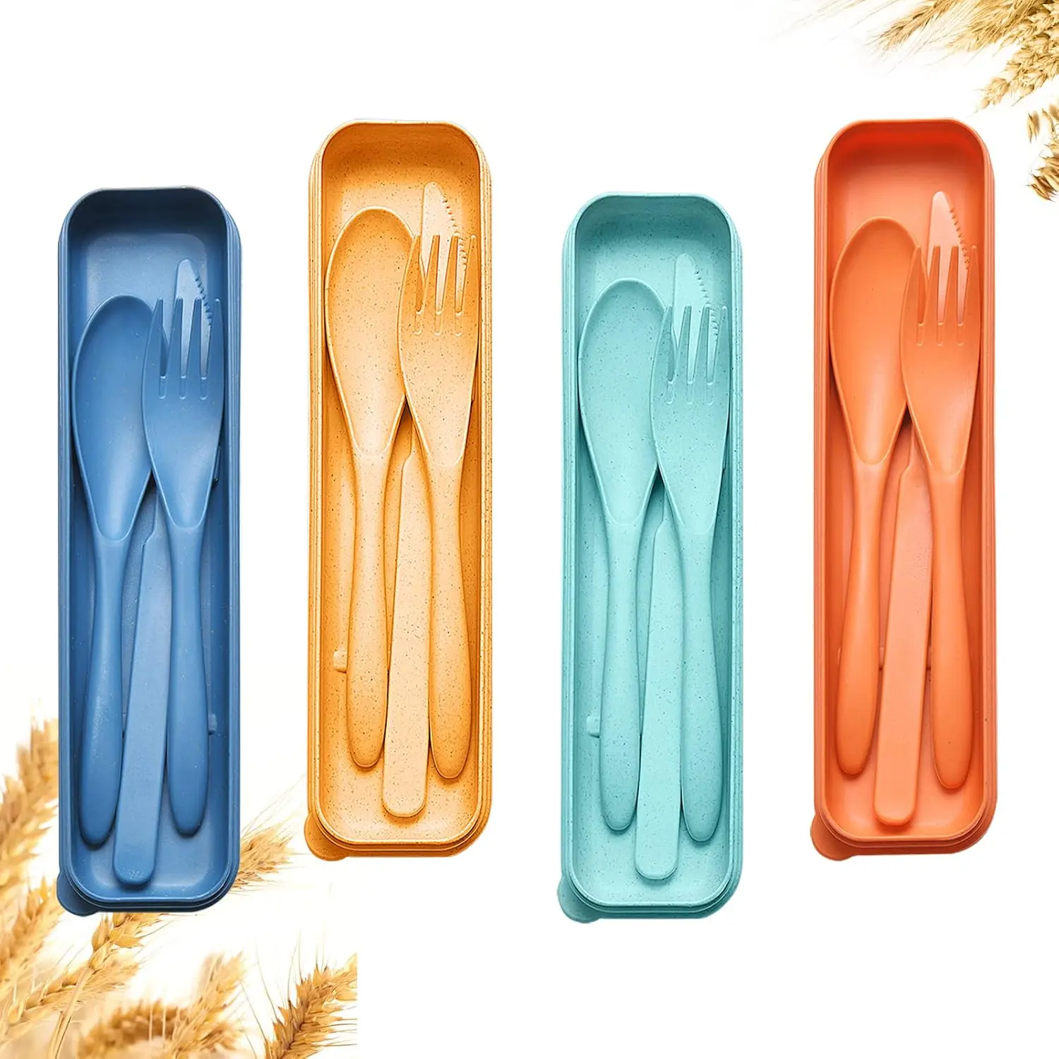 4 Sets - Dark Green, Orange, Yellow, Dark Blue