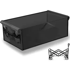 Camping Cart Liner Foldable Wagon Cloth Pocket,Beach Cart Large Capacity Cloth Pocket,for Station Wagons Front and Rear Foldable,Replacement Cloths Bags Size fits Length24-30 Height7-11