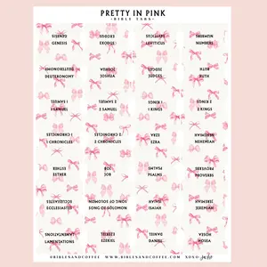 Pretty in Pink Bible Tabs