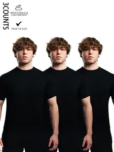 Men's Home Wear Short Sleeve Top Set, Soft Comfortable Casual Fitted Shirt, Perfect for Home or Party, 3 Piece Set