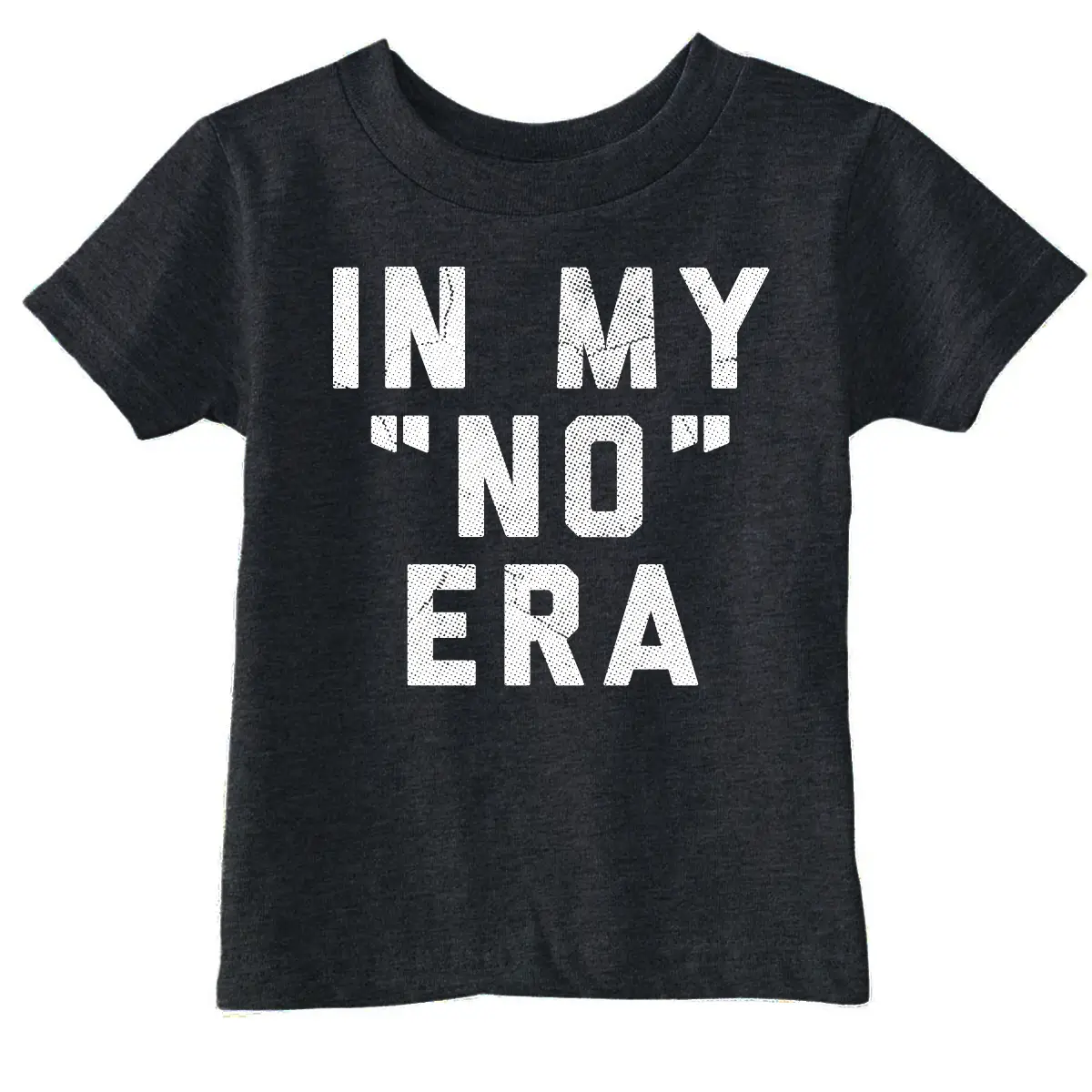 Toddler Funny T Shirts In My No Era Sarcastic Graphic Novelty Tee for Young Kids Funny Toddler Shirts Funny Sarcastic Apparel Childrens Black