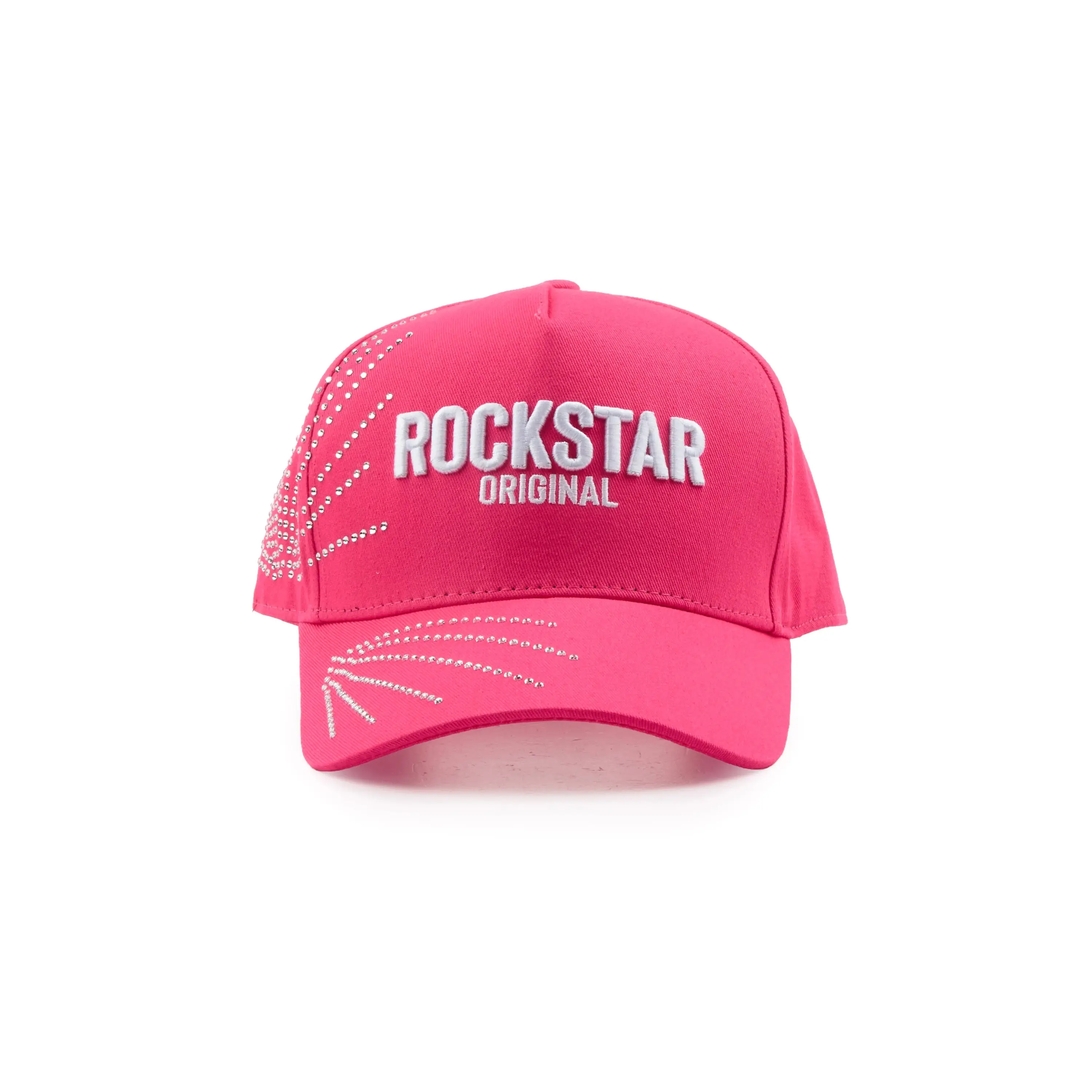 Laleana Pink Rhinestone Trucker Hat