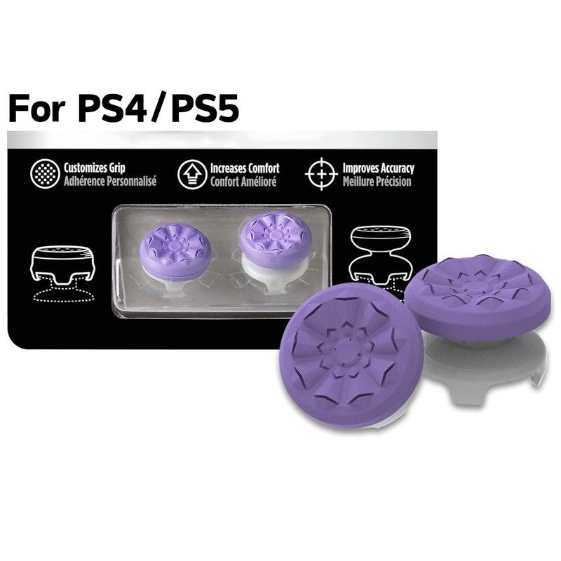 FPS Thumbstick For PS5/PS4, Precision, Anti slip, FPS game, Aim boost, Comfort, 1 High-Rise & 1 Mid-Rise, Controller/Gamepad/Playstation/4/5/Xbox accessories