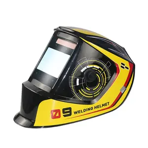 Large Field True Color Solar Automatic Darkening Welding Helmet, 4 Adc Sensors Wide Shade 4/5-9/9-13 Tig Mig Arc Welding Mask