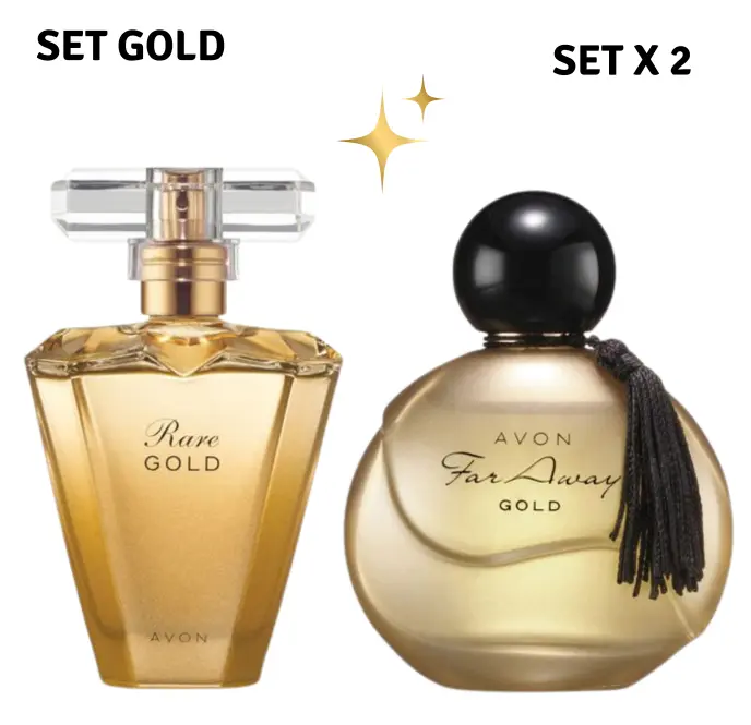 Gold Perfume Set – Rare Gold + Far Away Gold (2 Pack) By AVON Gold Perfume Set – Rare Gold + Far Away Gold (2 Pack) By AVON