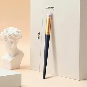 All-in-1 Makeup Brush! AMORTALS Round Head Brush, Ideal for Powder/Liquid/Cream, Perfect for Concealer & Contour Mirror with Organizer Glow-In-Bag Backpack Travel Flight-Approved Expandable Styler Hair Ion Negative One-Step Holder Transparent Rotating
