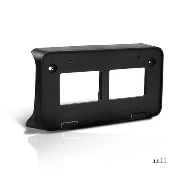 Automotive Front License Plate Bracket & Frame, Car Accessories for 2016-2023 Toyota Tacoma, Pre-Drilled Holes, Tool-Free Install, Part TO1068134 7510104011, License Plate Frame, Tpe Plastic