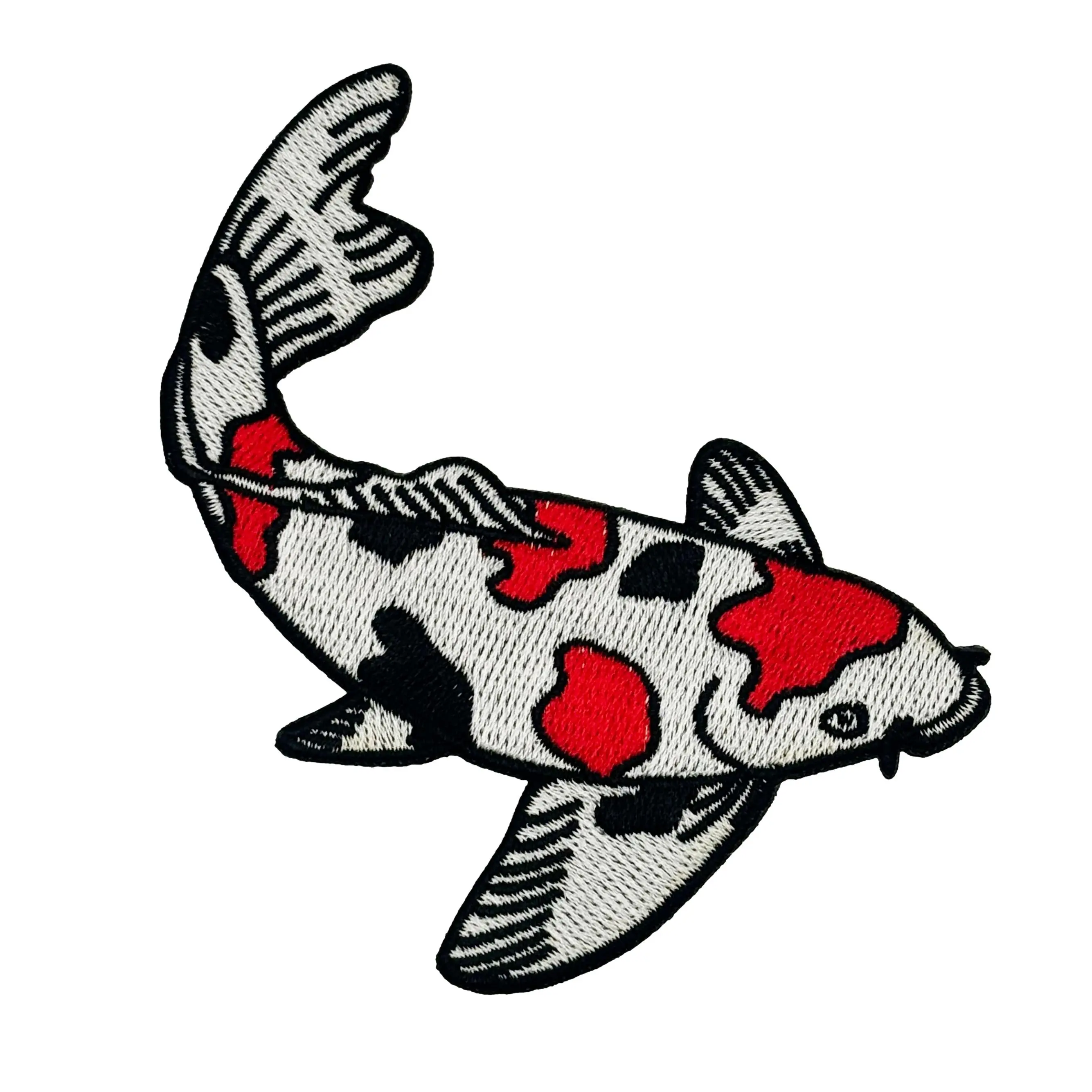Koi Fish Embroidered Iron-on Patch