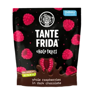 Choco Fruits whole raspberries in dark chocolate