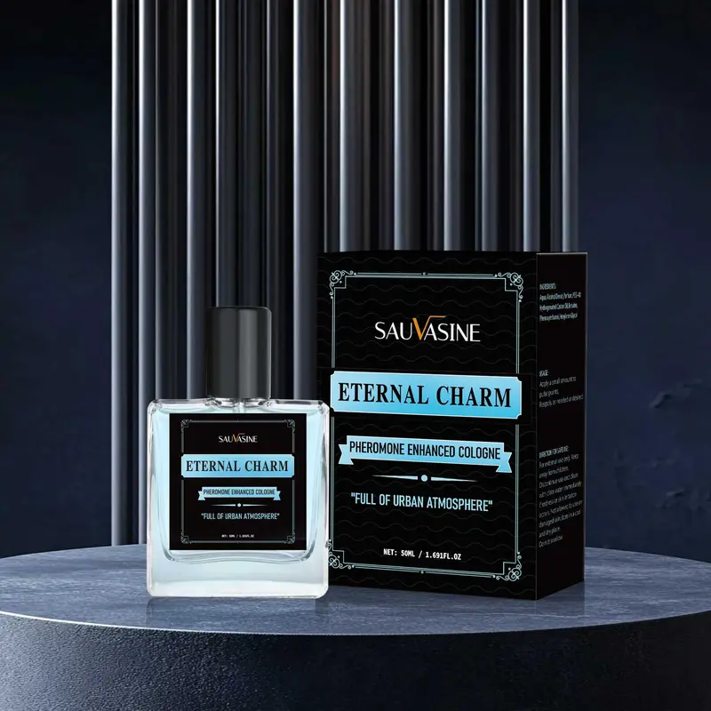 3.4 Fl oz SAUVASINE ETERNAL CHARM Cologne for Men, Pheromone Cologne for Men,Perfume Para Hombre, Men's Aftershave Scent with Elegant Blend Formula Invigorating Fragrances