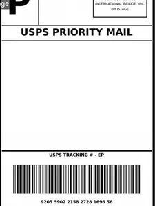 Parker’s PokeMart shipping label