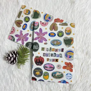 New Girlhood Sticker Book Retro Style, Teenage Girls' Trendy Stickers, Perfect Gift for Fans & Collectors, Unique Design, Sticker Album
