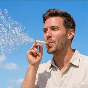 Fake Cigarette Bubble Wand Toy - Hilarious Gag Gift & Office Prank for Adults