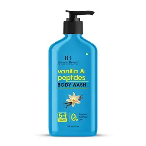 Botanic Hearth Vanilla Body Wash – Hydrating 5-in-1 Shower Gel with Warm Vanilla Aroma, Gentle Daily Cleanser for All Skin Types, Sulfate & Paraben Free – 16 fl oz