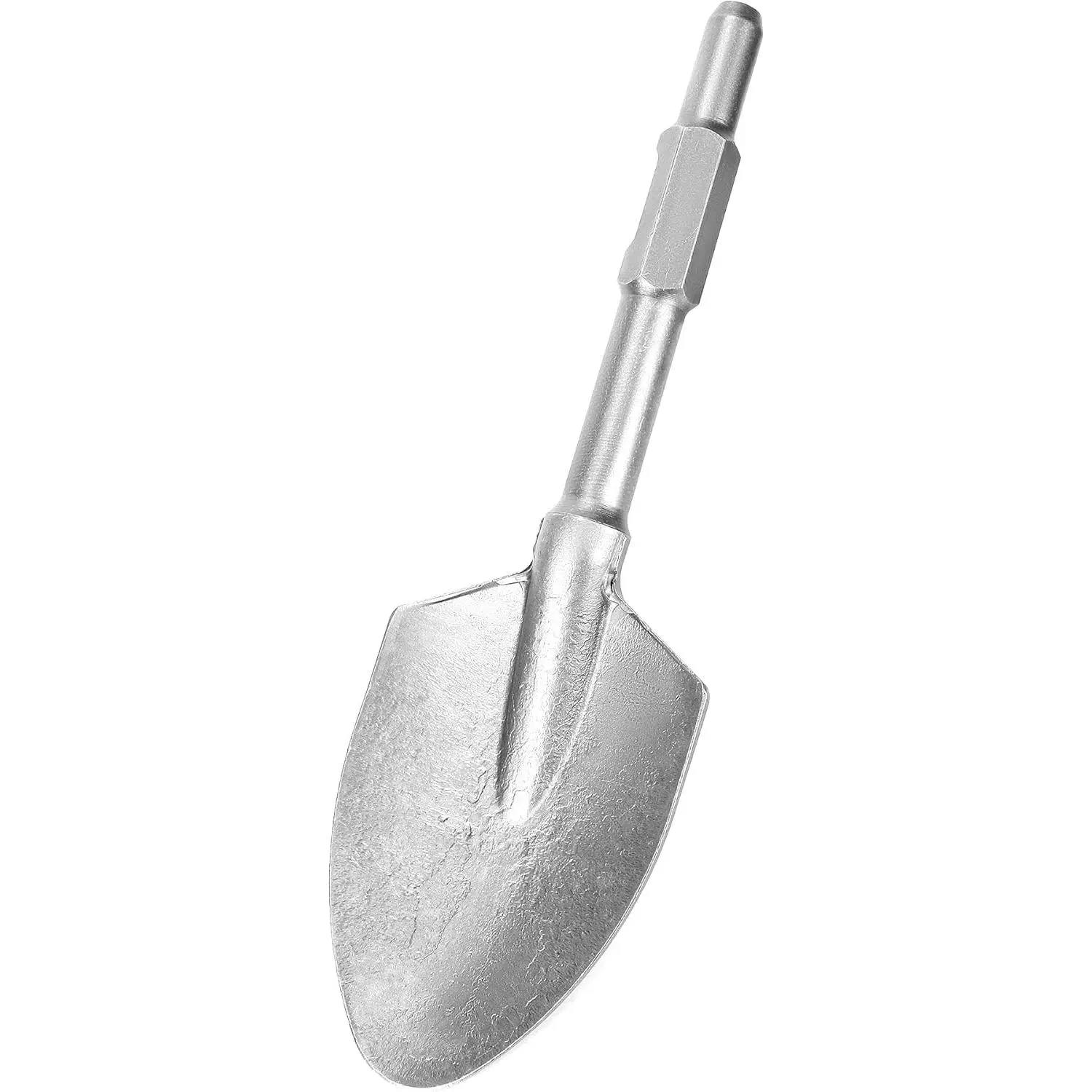Alloy Steel Scoop Shovel Chisel Bit - 17.5 in Convenient Size, 1-1/8" Hex Shank, 5" Width Blade, Versatile Compatibility, Fits Jack Hammers & Electric Demolition Hammers, Ideal for Gardening & Construction