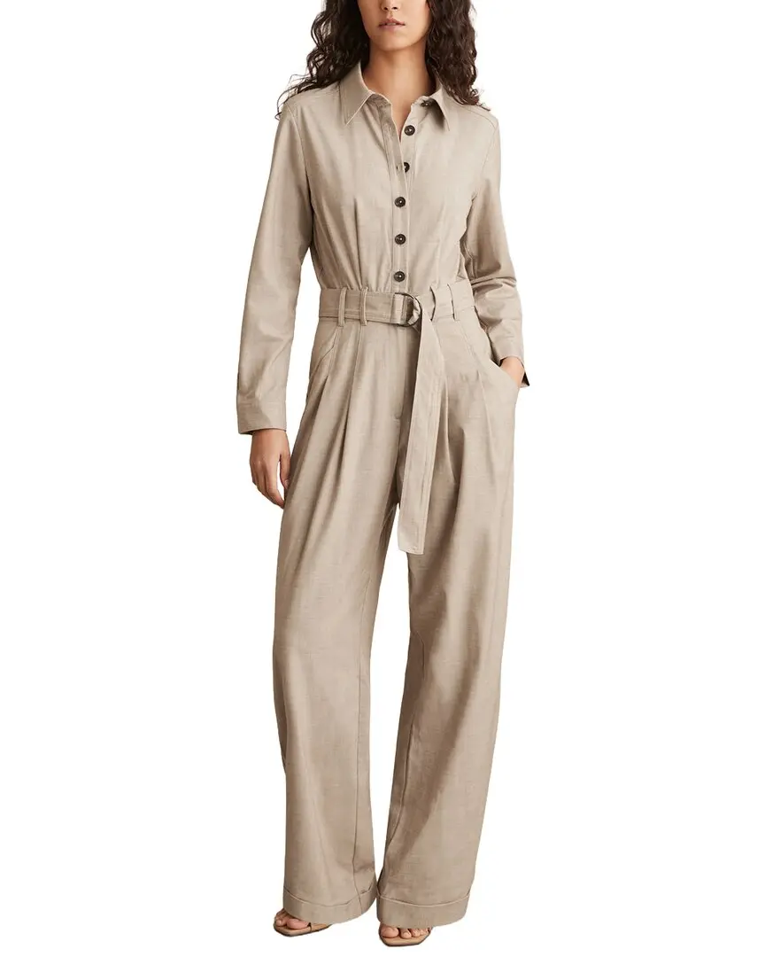 Reiss Abigail Wool-Blend Tailored Jumpsuit
