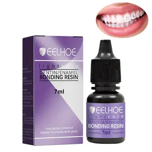 EELHOE Dental Gemstone Decoration Glue DIY Fashion Jewelry Bonding Dental Gemstone Light Curing Glue Oral Resin free samples false  tooth