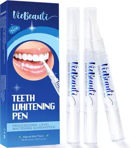 VieBeauti Teeth Whitening Pen (3 Pcs), 30+ Uses, Effective, Painless, No Sensitivity, Travel-Friendly, Easy to Use, Beautiful White Smile, Mint Flavor Oral