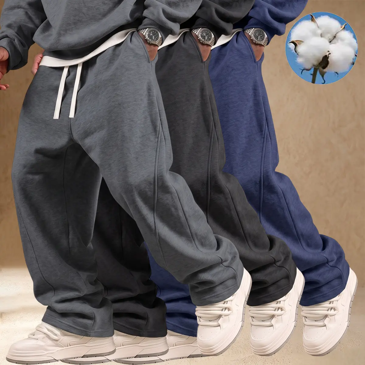 Dark gray + black + dark blue