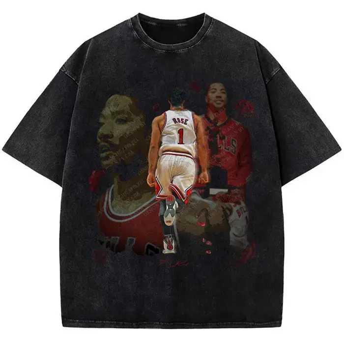 Thank You Derrick Rose Retirement Basketball Career Tribute Custom Graphic Tee Design By CBA,men's t shirts,graphic shirts,humor graphic tee,cotton graphic tees, funny graphic tee,vintage shirts,good graphic tees,book merch,men's summer t shirts