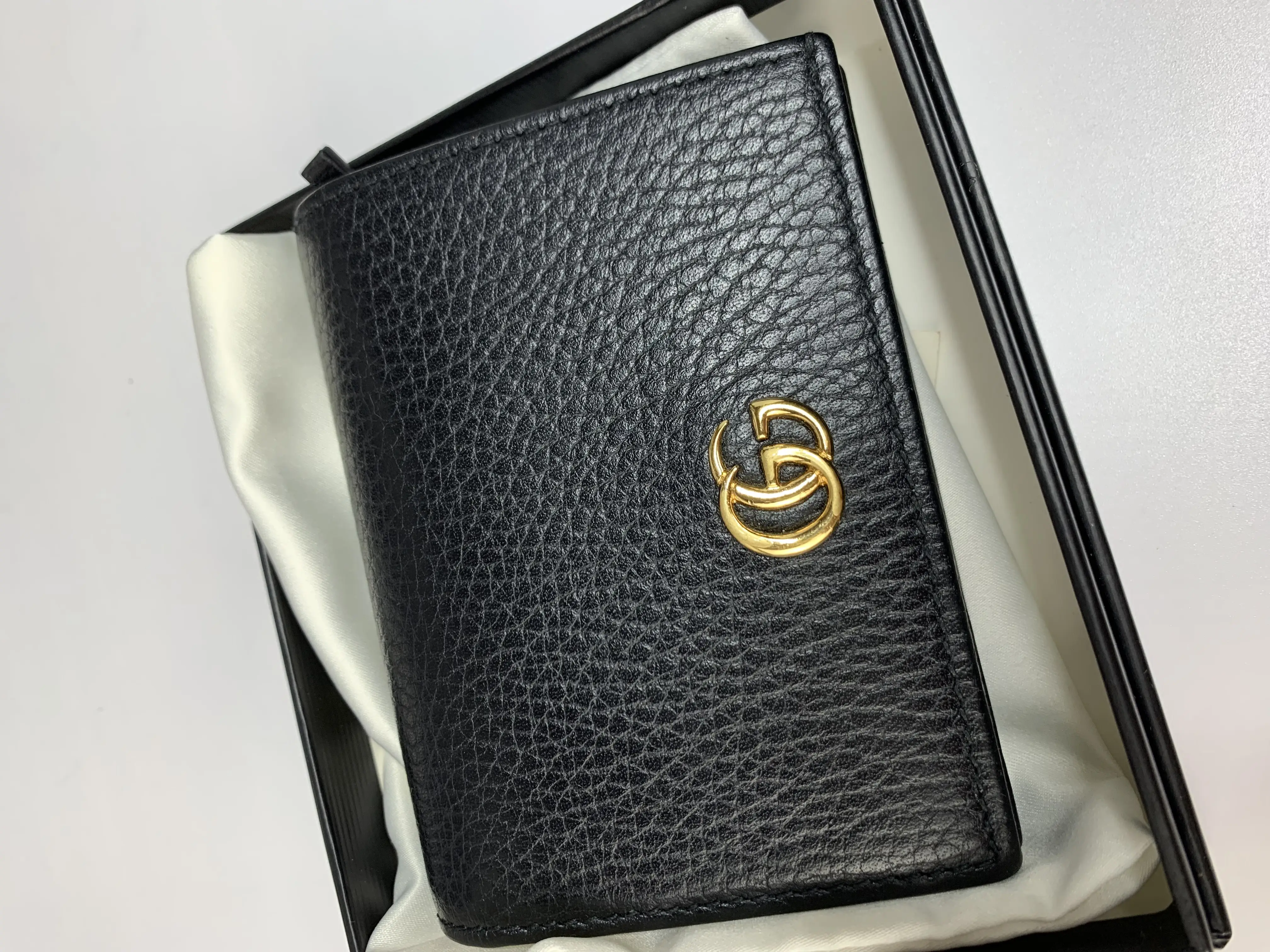 Pre-owned leather small leather goods Black Card Wallet