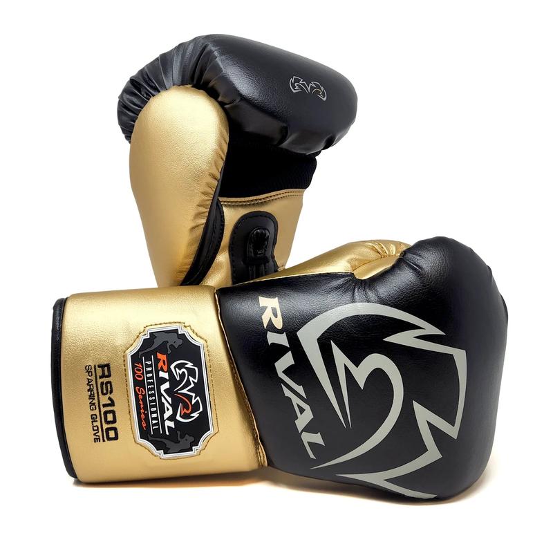 RIVAL Boxing RS100 Pro Lace-Up Sparring Gloves, Ergonomic True Fist Construction