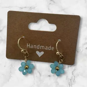 Beaded Flower Earrings