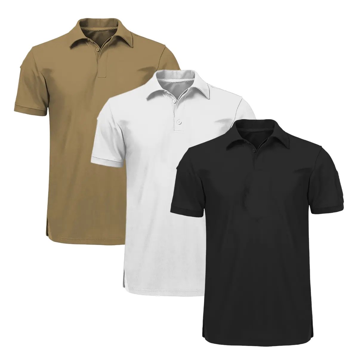 3-Pack Men's Polo Shirts – Soft Breathable Cotton, Comfortable Short Sleeve Casual Fit, Classic Collared Polo Shirts for Work, Golf, Travel & Everyday Wear Garment