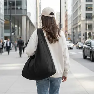 Women's Solid Color Textured Draped Tote Bag,Back to School,Large Capacity Beige Shoulder Bag,Casual Trendy Bersatile High-quality Textured Commuter Boho Work Bags