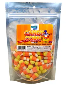 Omega Bursts Candy Corn Bursts – Freeze-Dried Candy Corn – 5 oz Resealable Bag Snack Sweet Bonbon
