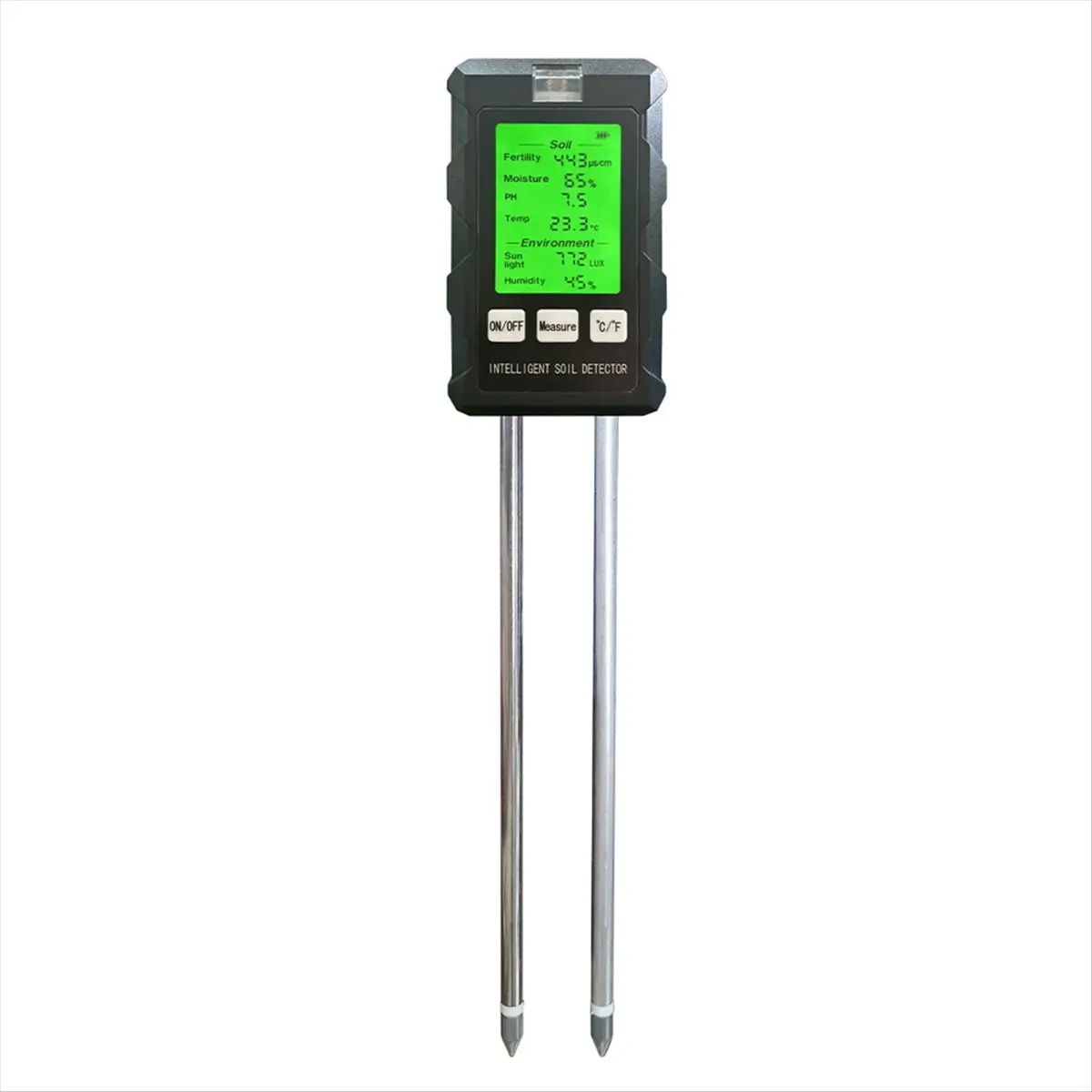 6 in 1 Multifunctional Soil Tester Soil Fertility PH Temperature Humidity Sunlight Air Moisture Detector for Gardening, Soil Test Meter, Digital Screen