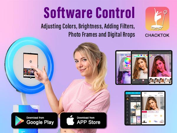 MWE Instant Photo Booth for iPad – App Control, Portable Booth Machine with Universal iPad Compatibility – Great for Wedding & Party Rentals