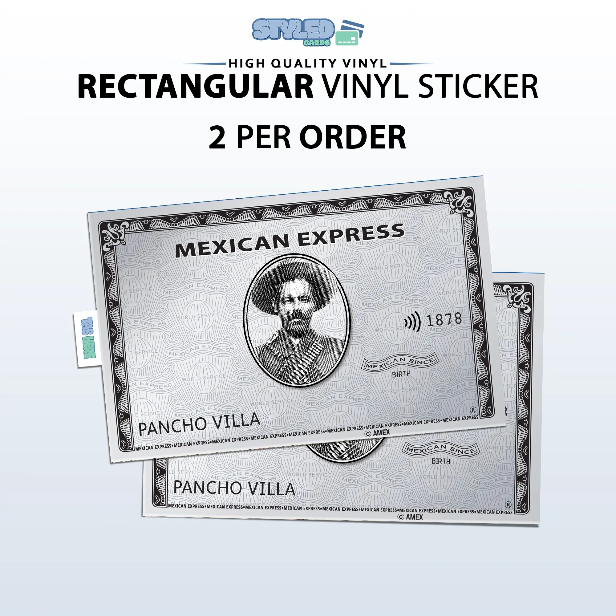 pancho villa express rectangular vinyl sticker pancho villa express rectangular vinyl sticker