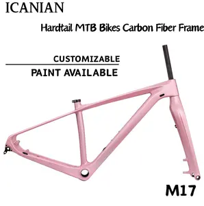 Lightweight Carbon Fiber MTB Bike Frame 15-inch 19-inch XC Hardtail Design Disc Brake Compatible Internal Cable Routing Off Cyclist Gear, Mountain Bike, Disc Brakes tiktokshopspringglowup