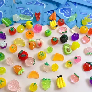 Miniature Fruit & Vegetable Blind Bags, 20/30/50pcs Resin Craft Supplies, Cute Cartoon Accessories, Play Kitchen Accessories, Unique Gifts for Kids