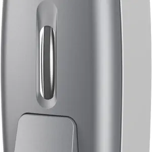 Soap Dispenser Wall Mount Adhesive Commercial Soap Dispenser 800ml No Drill Hand Sanitizer Dispenser for Bathroom Support Liquid and Gel,Silver-PN9088